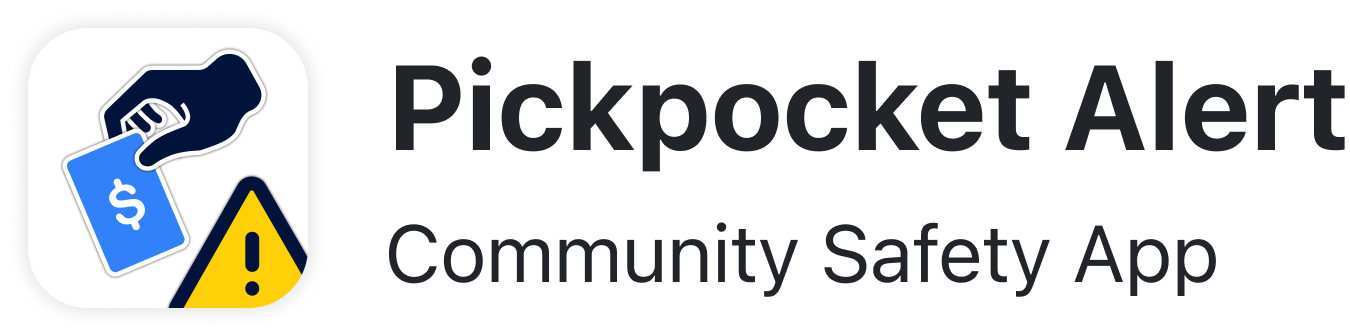pickpocket alert horizontal logo